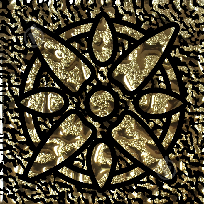 Тако Grand Kerama стекло Звезда золото рифленое 784 6,6x6,6 - фото 1