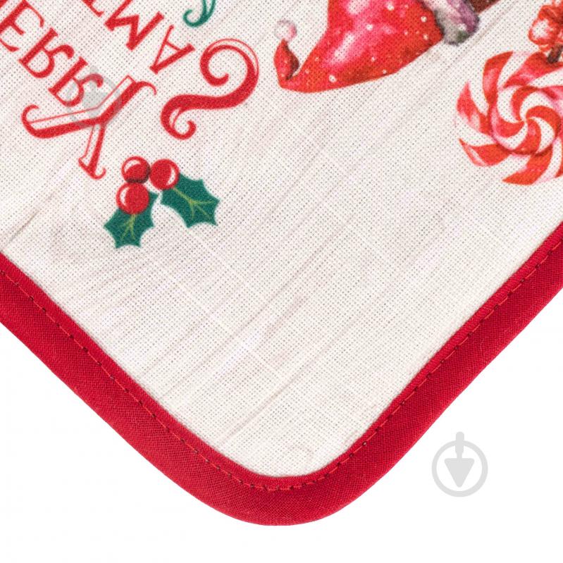Прихватка Christmas Gingerbread 18x20 см червоний Ardesto - фото 3 Прихватка Christmas Gingerbread 18x20 см червоний Ardesto - фото 3