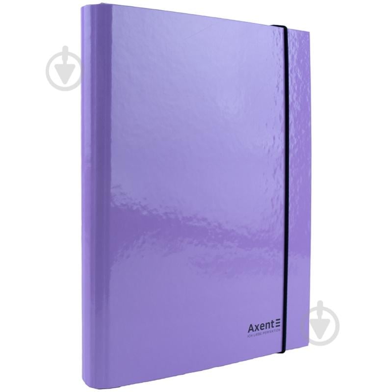 Папка на резинке А4 Pastelini сиреневая Axent 1213-36-A - фото 1 Папка на резинке А4 Pastelini сиреневая Axent 1213-36-A - фото 1
