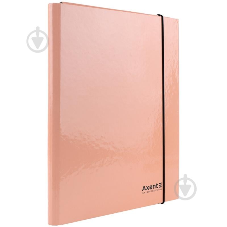 Папка на резинке А4 Pastelini персиковая Axent 1213-42-A - фото 1