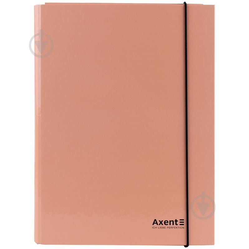 Папка на резинке А4 Pastelini персиковая Axent 1213-42-A - фото 2