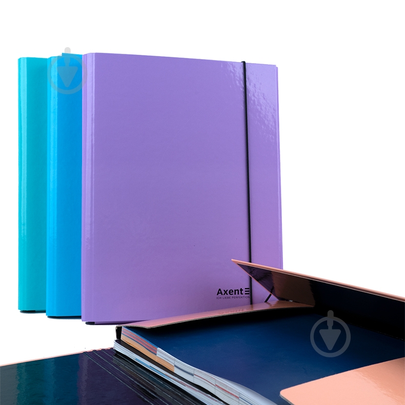 Папка на резинке А4 Pastelini персиковая Axent 1213-42-A - фото 3