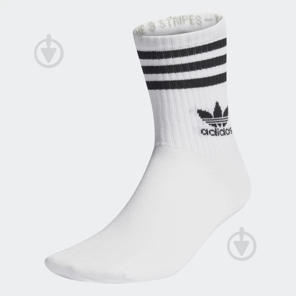 Шкарпетки Adidas CREW SOCK 3STR IJ0733 р.S білий - фото 1