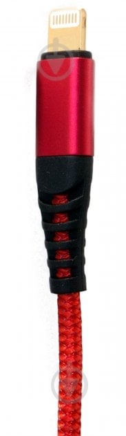 Кабель EXTRADIGITAL Flexible USB - Lightning 1 м black/red (KBU1758) - фото 4