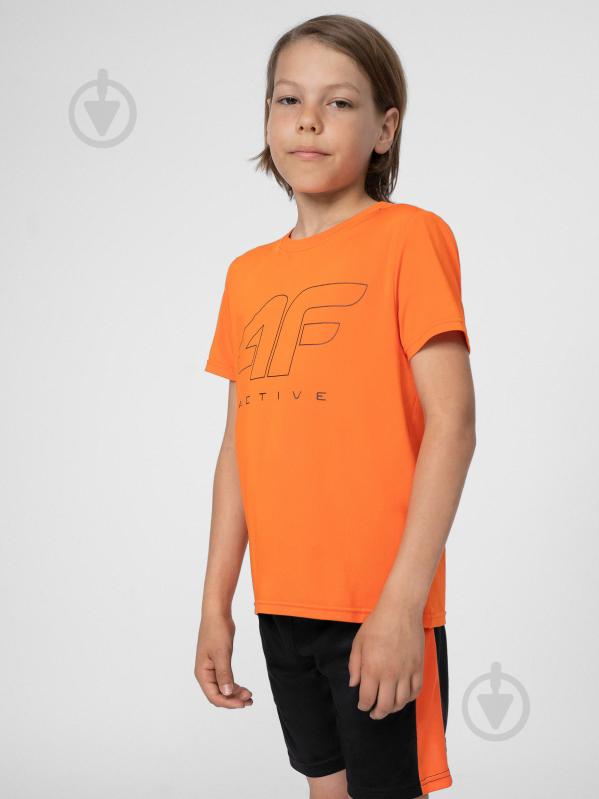 Футболка 4F TSHIRT FNK M166 4FJSS23TFTSM166-70S р.158/164 червоний - фото 1