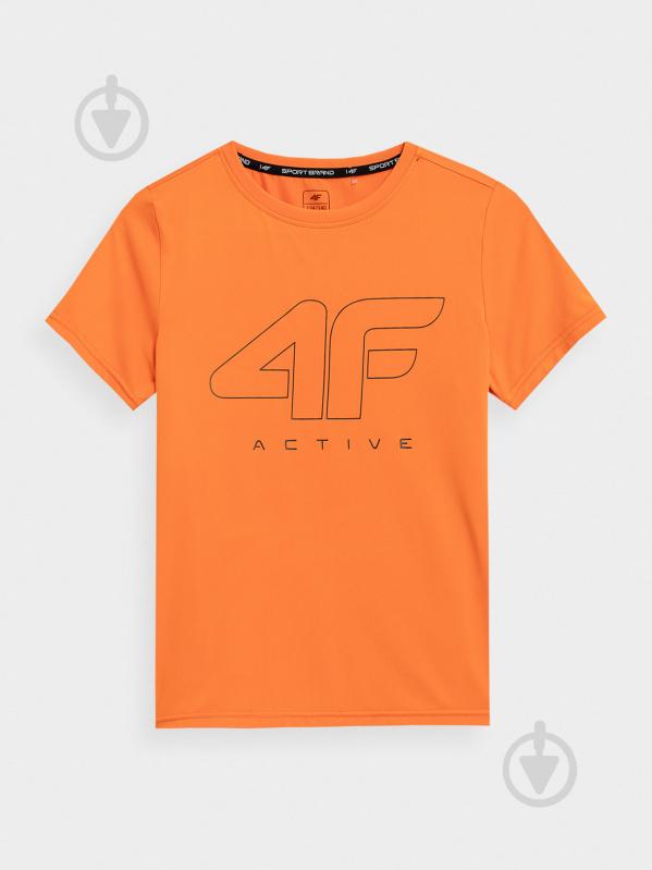 Футболка 4F TSHIRT FNK M166 4FJSS23TFTSM166-70S р.158/164 червоний - фото 3