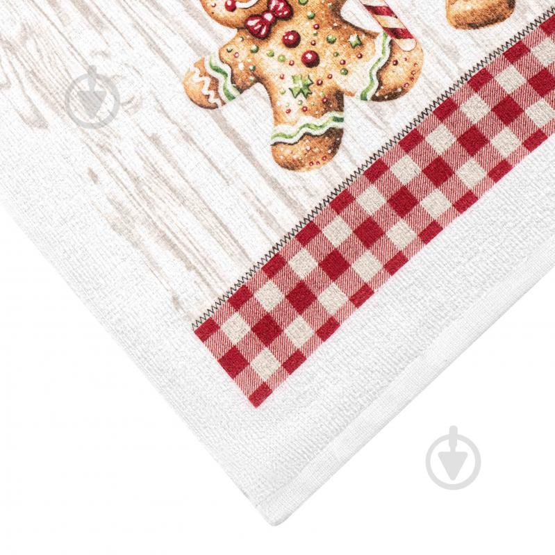 Набор полотенец кухонных Christmas Gingerbread 38x63 см Ardesto красный - фото 3 Набор полотенец кухонных Christmas Gingerbread 38x63 см Ardesto красный - фото 3