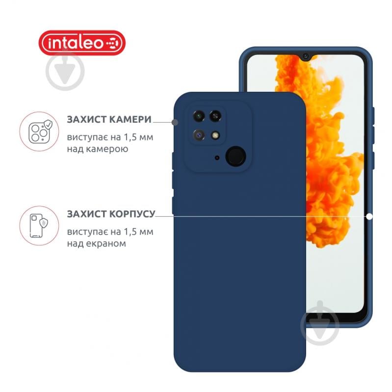 Чехол Intaleo SoftShell синий для Xiaomi Redmi 10C - фото 3