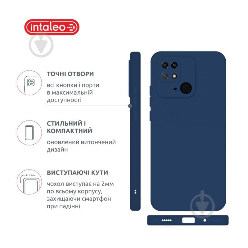 Чехол Intaleo SoftShell синий для Xiaomi Redmi 10C - фото 4