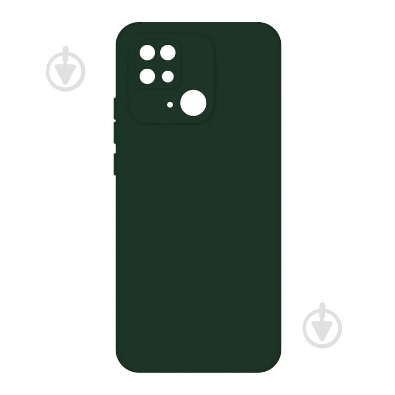 Чехол Intaleo SoftShell темно-зеленый для Xiaomi Redmi 10C - фото 1