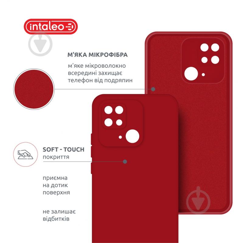 Чехол Intaleo SoftShell красный для Xiaomi Redmi 10C - фото 5
