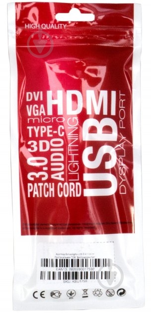 Адаптер EXTRADIGITAL USB — Type-C — Lightning — Micro USB 0,12 м black/red (KBU1759) - фото 7 Адаптер EXTRADIGITAL USB — Type-C — Lightning — Micro USB 0,12 м black/red (KBU1759) - фото 7
