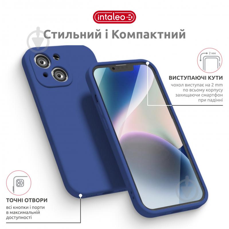 Чехол Intaleo SoftShell для Apple iPhone 14 blue (1283126557668) - фото 4