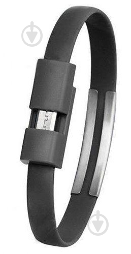 Кабель EXTRADIGITAL Micro USB to USB - браслет 0,2 м black (KBU1783) - фото 2