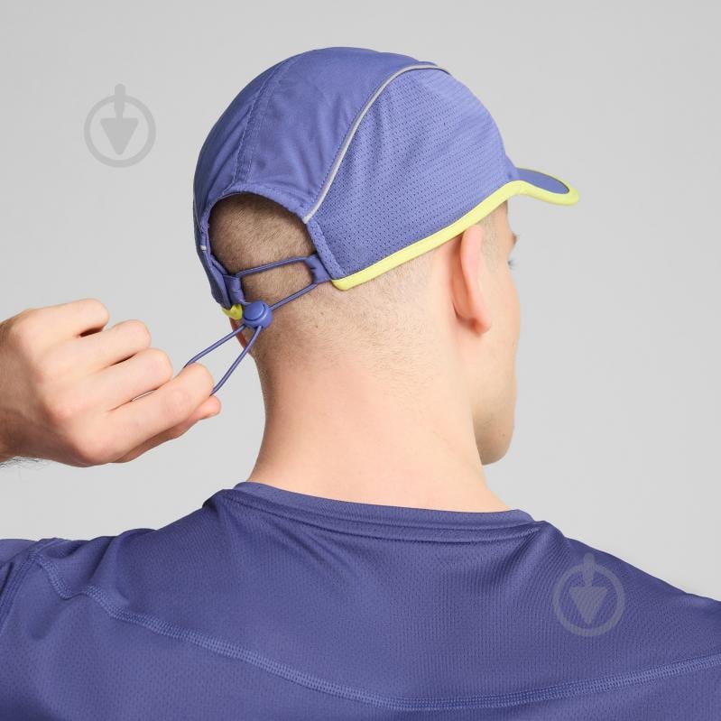 Кепка Puma RUNNER SHORT VISOR 5 Panel Cap 02616704 os фиолетовый - фото 4