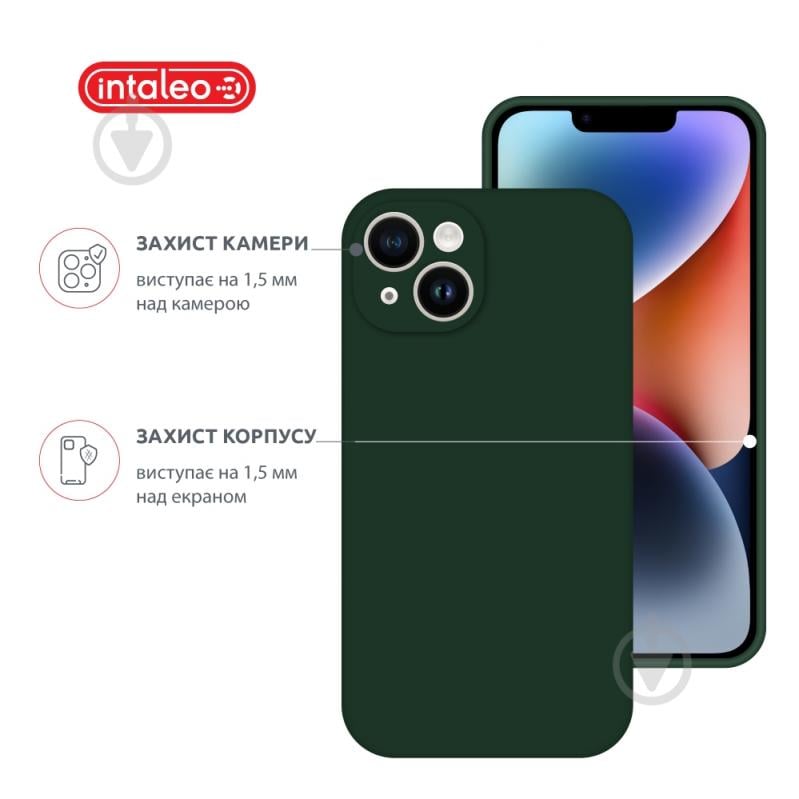 Чехол Intaleo SoftShell для Apple iPhone 14 Plus dark green (1283126557729) - фото 3