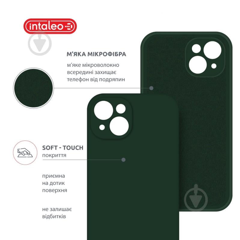 Чехол Intaleo SoftShell для Apple iPhone 14 Plus dark green (1283126557729) - фото 5