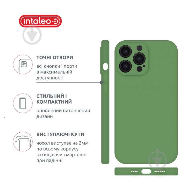 Чехол Intaleo SoftShell для Apple iPhone 14 Pro Max green (1283126562419) - фото 4
