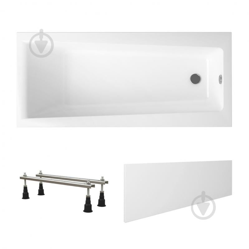 Ванна акриловая Lavinia Boho Rock 1700х750 см с ножками и лицевым экраном - фото 3