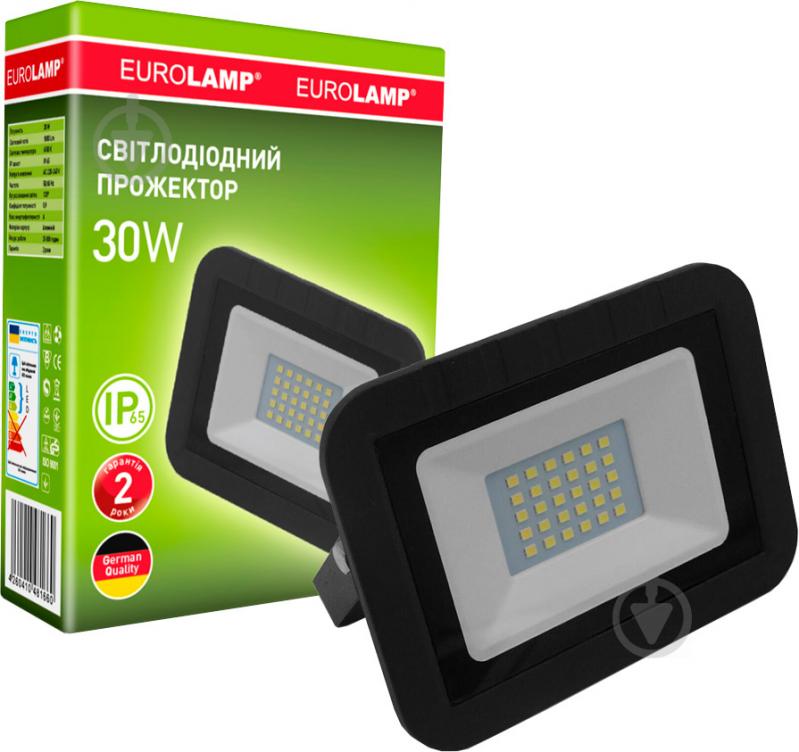 Прожектор Eurolamp 6500 K SMD 30 Вт IP65 черный LED-FL-30(black) - фото 2