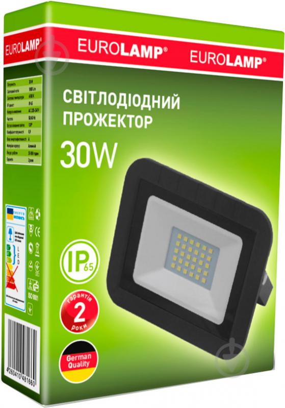 Прожектор Eurolamp 6500 K SMD 30 Вт IP65 черный LED-FL-30(black) - фото 3