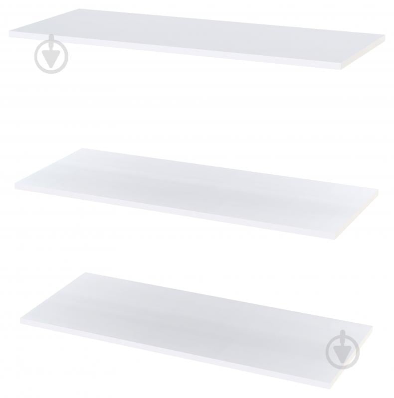 Комплект полиць Doros Promo 3 шт. 16х867х350 мм білий - фото 1 Комплект полиць Doros Promo 3 шт. 16х867х350 мм білий - фото 1