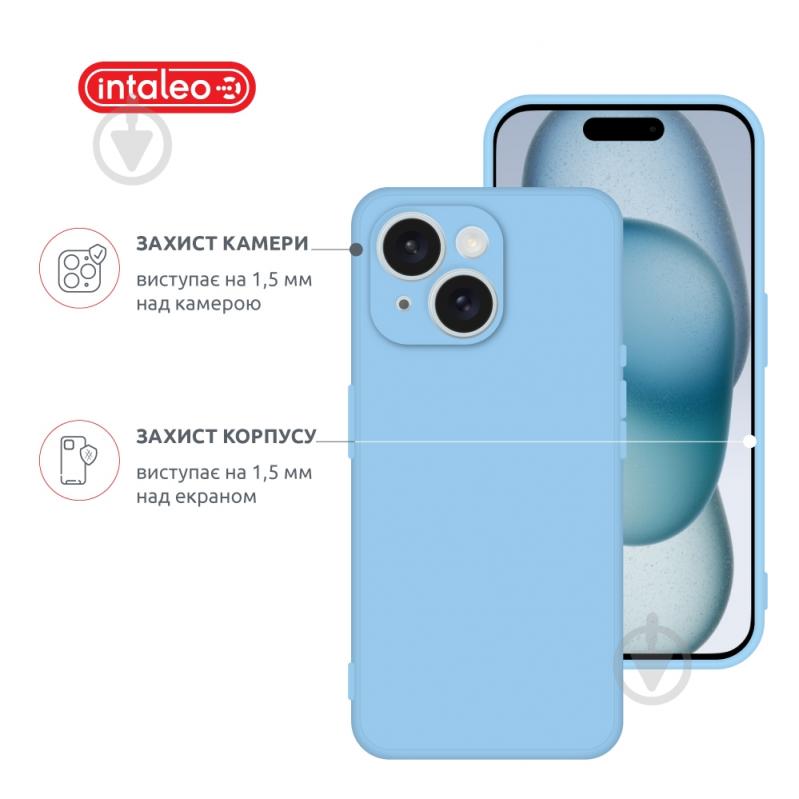 Чехол Intaleo SoftShell для Apple iPhone 15 light blue (1283126585227) - фото 3