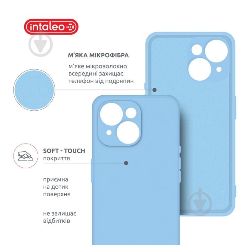 Чехол Intaleo SoftShell для Apple iPhone 15 light blue (1283126585227) - фото 5