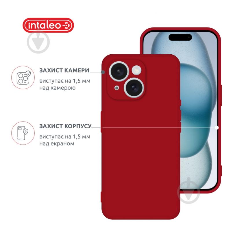 Чехол Intaleo SoftShell для Apple iPhone 15 red (1283126585241) - фото 3 Чехол Intaleo SoftShell для Apple iPhone 15 red (1283126585241) - фото 3