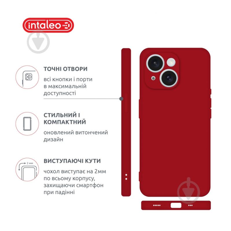 Чехол Intaleo SoftShell для Apple iPhone 15 red (1283126585241) - фото 4 Чехол Intaleo SoftShell для Apple iPhone 15 red (1283126585241) - фото 4