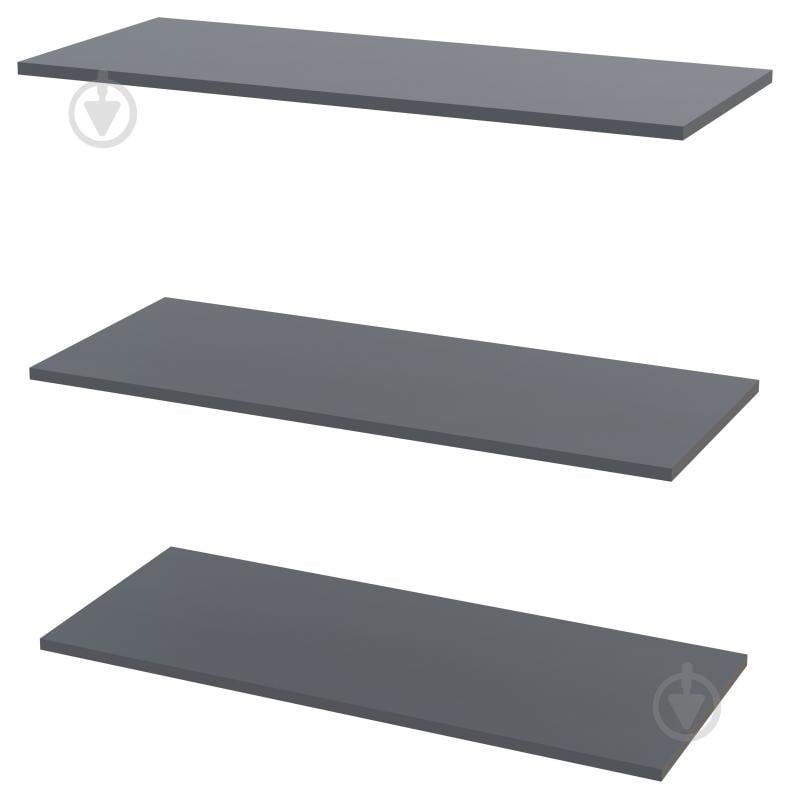 Комплект полок Doros Promo 3 шт. 16867350 графит - фото 1 Комплект полок Doros Promo 3 шт. 16867350 графит - фото 1