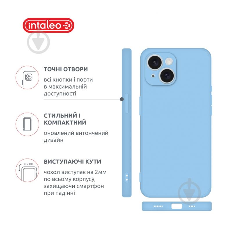 Чехол Intaleo SoftShell для Apple iPhone 15 Plus light blue (1283126585272) - фото 4