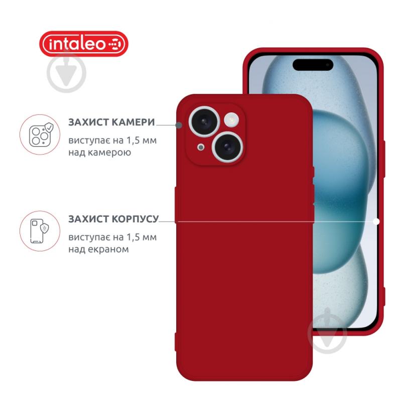 Чехол Intaleo SoftShell для Apple iPhone 15 Plus red (1283126585296) - фото 3