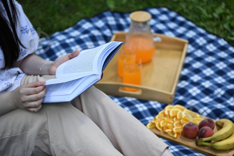 Плед Picnic клетка 130x170 см синий Ardesto - фото 7