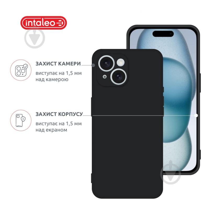 Чехол Intaleo SoftShell для Apple iPhone 15 Plus black (1283126585302) - фото 3