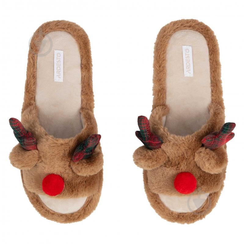 Обувь домашняя Ardesto Christmas ART2540DB р.40-41 коричневый - фото 4 Обувь домашняя Ardesto Christmas ART2540DB р.40-41 коричневый - фото 4