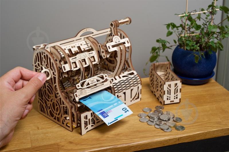 Деревянный 3D-конструктор UGEARS Кассовый аппарат - фото 14