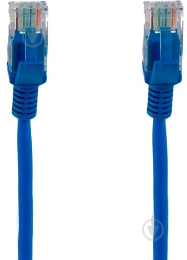 Патч-корд EXTRADIGITAL Cat5e UTP CCA (KBP1766) 0,8 м синий - фото 1