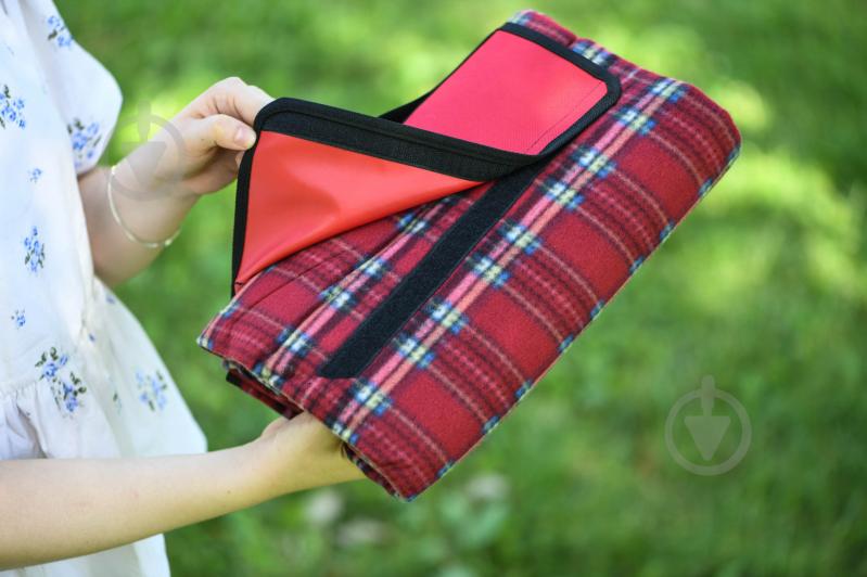 Плед Picnic клітинка 130x170 см червоний Ardesto - фото 5 Плед Picnic клітинка 130x170 см червоний Ardesto - фото 5