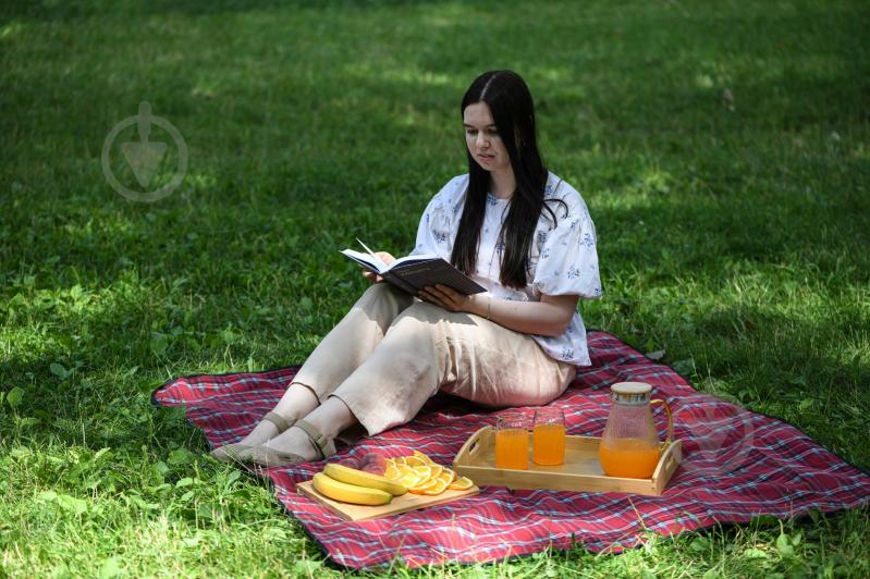 Плед Picnic клітинка 130x170 см червоний Ardesto - фото 8 Плед Picnic клітинка 130x170 см червоний Ardesto - фото 8