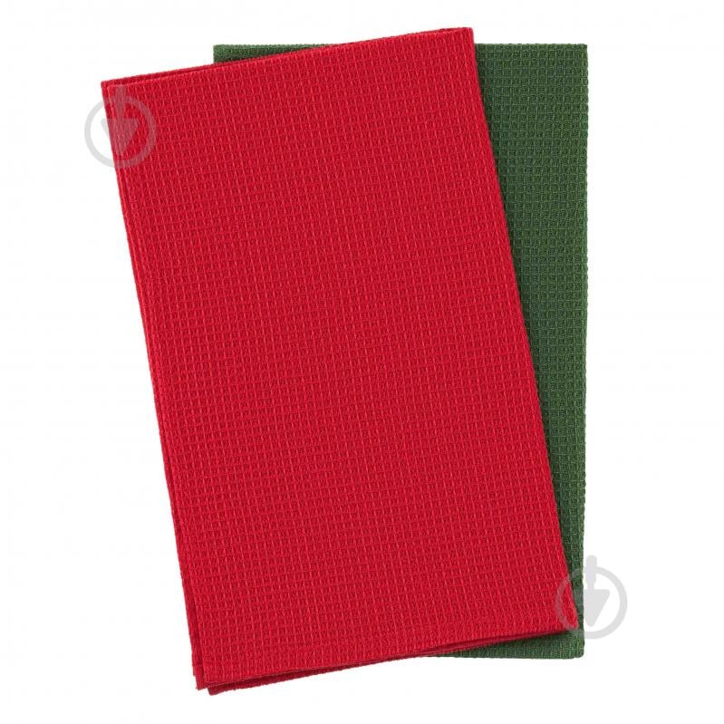 Набір рушників подарунковий в мішечку Christmas Deer 38x63 см Ardesto червоний - фото 6