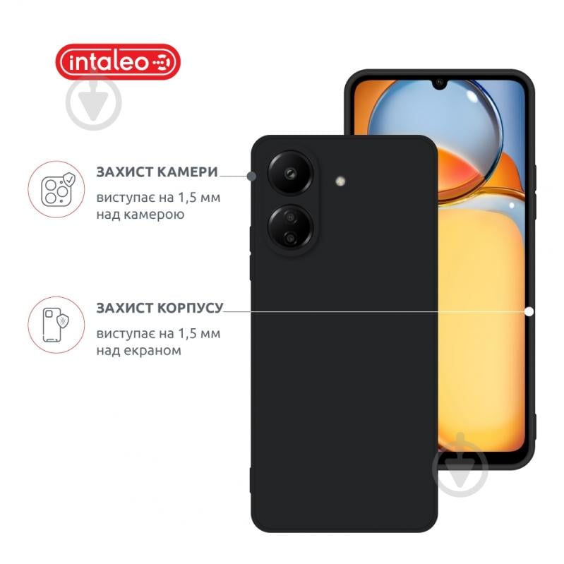 Чехол Intaleo SoftShell черный для Xiaomi Redmi 13C 4G - фото 3