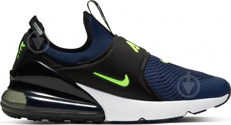 Кроссовки для девочек демисезонные Nike AIR MAX 270 EXTREME (GS) CI1108-400 р.38,5 темно-синие - фото 3