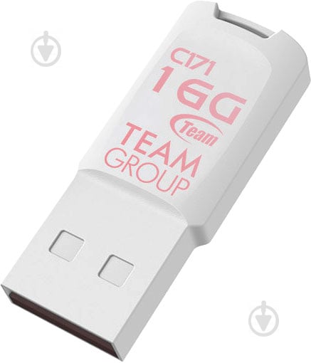 Флеш-пам'ять USB Team Group C171 16 ГБ USB 2.0 white (TC17116GW01) - фото 2