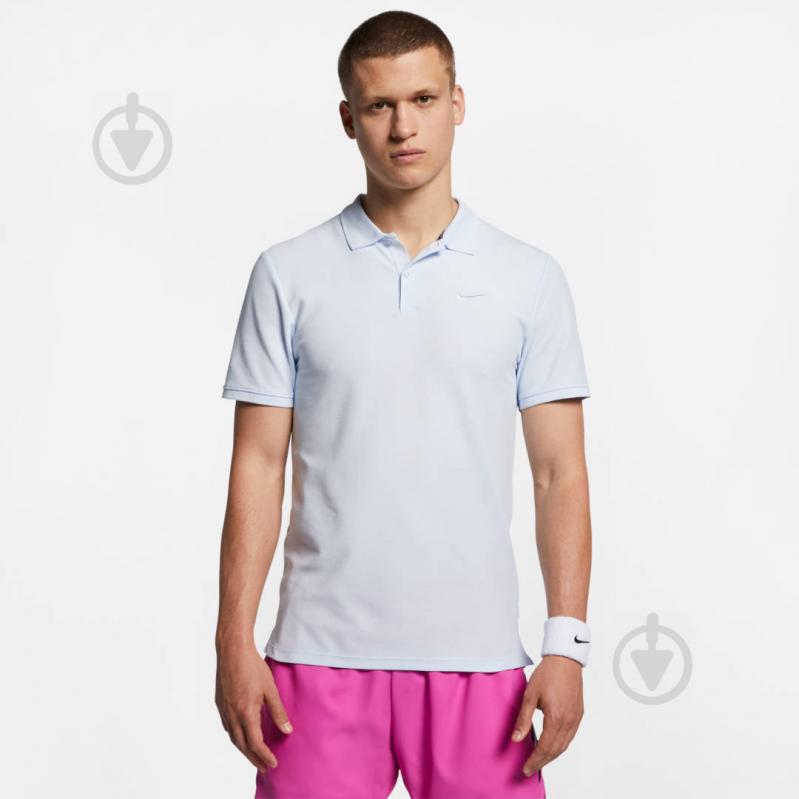 Поло Nike M NKCT ADV POLO ESSNTL CJ0511-442 р.L голубой - фото 1