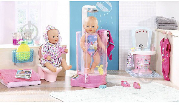 Игрушка Zapf Автоматическая душевая кабинка для куклы BABY BORN Веселое купание - фото 9