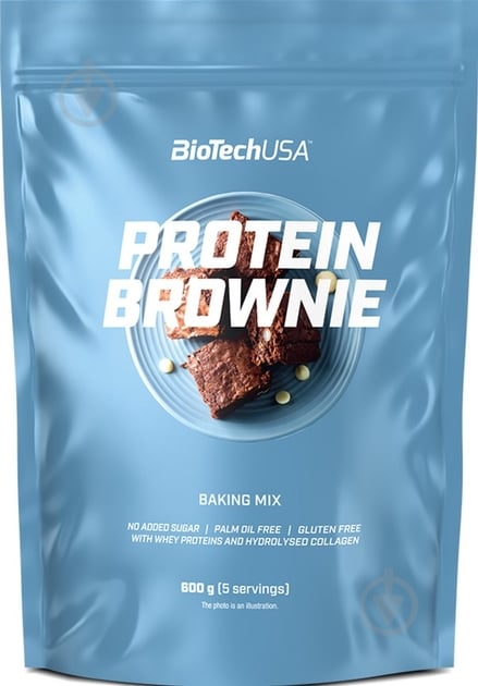 Десерт BioTechUSA Protein Brownie (5999076239757) 600 г - фото 1