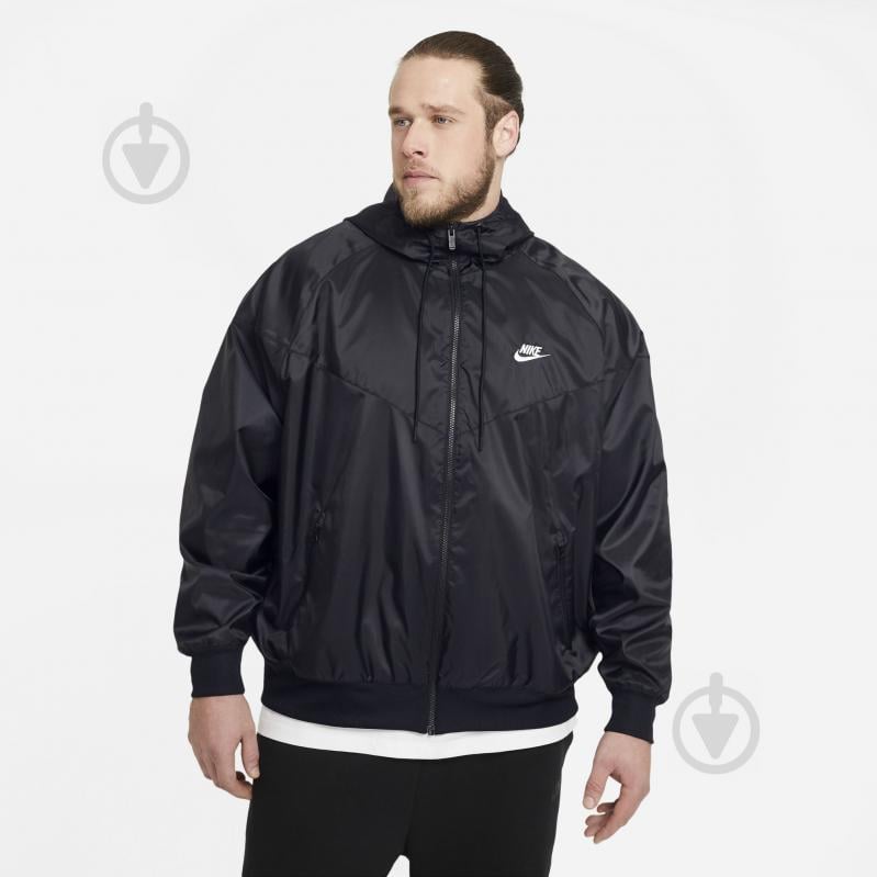 Ветровка мужская демисезонная Nike M NSW HE WR HD WVN JKT DA0001-010 р.S черная - фото 7