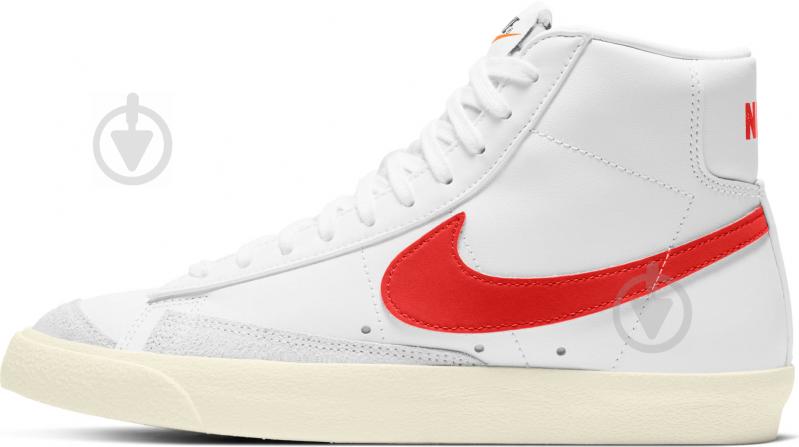 Кроссовки женские демисезонные Nike Blazer Mid '77 CZ1055-101 р.41 белые - фото 1