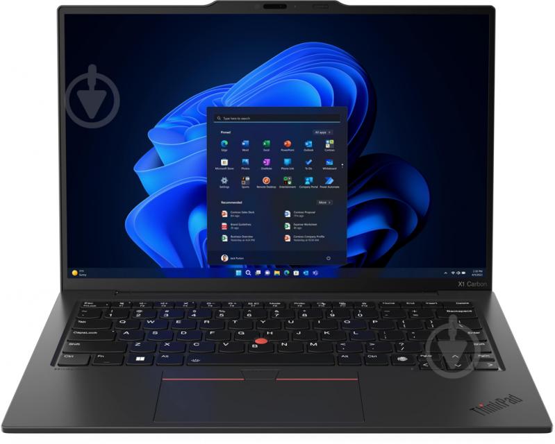 Ноутбук Lenovo ThinkPad X1 Carbon Gen 12 14" (21KC002BRA) black - фото 1